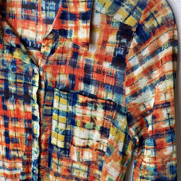 SIREN LILLY Multicolor Button Front Top size S - Picture 2 of 9